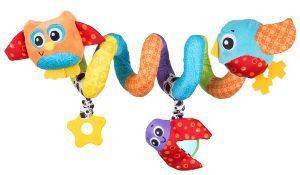 XXX ΠΑΙΧΝΙΔΙ ΚΑΡΟΤΣΙΟΥ PLAYGRO WHO IS IN THE TREE TWIRLY WHIRLY 0Μ+ XXX ΠΑΙΧΝΙΔΙ ΚΑΡΟΤΣΙΟΥ PLAYGRO WHO IS IN THE TREE TWIRLY WHIRLY 0Μ+