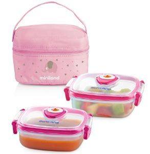 ΣΕΤ ΔΟΧΕΙΟ ΦΑΓΗΤΟΥ ΚΑΙ ΘΗΚΗ ΘΕΡΜΟΣ MINILAND PACK 2 GO HERMIFRESH ROSE ΣΕΤ ΔΟΧΕΙΟ ΦΑΓΗΤΟΥ ΚΑΙ ΘΗΚΗ ΘΕΡΜΟΣ MINILAND PACK 2 GO HERMIFRESH ROSE