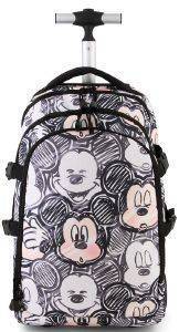 -  KARACTERMANIA CLASSIC MICKEY BLACK TROLLEY TRAVEL BACKPACK OH BOY 48X30X20C