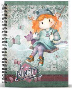 KARACTERMANIA ΤΕΤΡΑΔΙΟ ΣΠΙΡΑΛ A4 KARACTERMANIA FOREVER NINETTE MULTICOLORED PAPER NOTEBOOK SWING 120ΦΥΛΛΑ