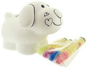   ARTE REGAL PINCELLO DOG MONEY BOX PVC + 4  [19279]