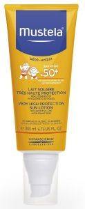     MUSTELA SOLAIRES VERY HIGH TECTION SUN LOTION SPF50 40ML (3504105026202)