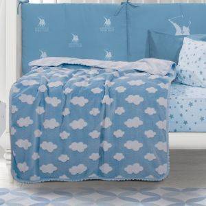 ΚΟΥΒΕΡΤΑ ΑΓΚΑΛΙΑΣ BABY COLLECTION GREENWICH POLO CLUB ΣΥΝΝΕΦΑ 2991 ΓΑΛΑΖΙΟ 80X110CM ΚΟΥΒΕΡΤΑ ΑΓΚΑΛΙΑΣ BABY COLLECTION GREENWICH POLO CLUB ΣΥΝΝΕΦΑ 2991 ΓΑΛΑΖΙΟ 80X110CM