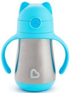 ΠΑΓΟΥΡΑΚΙ-ΘΕΡΜΟΣ ΑΝΟΞΕΙΔΩΤΟ MUNCHKIN COOL CAT - STAINLESS STRAW CUP 237ML- BLUE ΠΑΓΟΥΡΑΚΙ-ΘΕΡΜΟΣ ΑΝΟΞΕΙΔΩΤΟ MUNCHKIN COOL CAT - STAINLESS STRAW CUP 237ML- BLUE