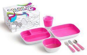 ΣΕΤ ΦΑΓΗΤΟΥ 7ΤΜΧ MUNCHKIN SPLASH DINING SET - PINK ΣΕΤ ΦΑΓΗΤΟΥ 7ΤΜΧ MUNCHKIN SPLASH DINING SET - PINK