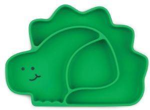    &   BUMKINS SILICONE PLATE-DINOSAUR