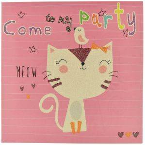 PHOTO FRAMES ΠΡΟΣΚΛΗΤΗΡΙΑ PARTY PHOTO FRAMES ΚΟΡΙΤΣΙ 11.5X11.5CM ΓΑΤΟΥΛΑ