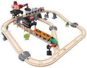 HAPE ΞΥΛΙΝΟ ΣΕΤ ΤΡΕΝΟΥ HAPE RAILWAY MINING LOADER TRAIN SET