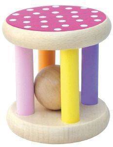 ΞΥΛΙΝΗ ΣΤΡΟΓΓΥΛΗ ΚΟΥΔΟΥΝΙΣΤΡΑ JABADABADO RATTLE PINK ΞΥΛΙΝΗ ΣΤΡΟΓΓΥΛΗ ΚΟΥΔΟΥΝΙΣΤΡΑ JABADABADO RATTLE PINK