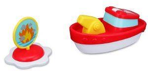 BBURAGO JUNIOR ΡΥΜΟΥΛΚΟ ΠΛΟΙΟ BBURAGO SPLASH N PLAY SPRAYING FIREBOAT (16/89015)