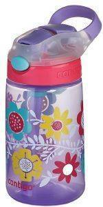   CONTIGO GIZMO FLIP BOTTLE 420ML WISTERIA FLOWERS PURPLE