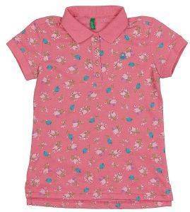 POLO T-SHIRT BENETTON BASIC TK LATE S ��� (160 CM)-(11-12 ����)