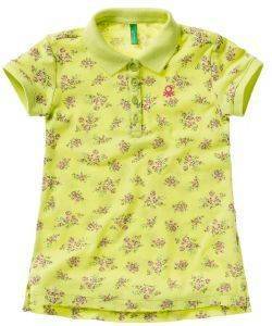 POLO T-SHIRT BENETTON BASIC TK LATE S ������� FLUO (170 CM)-(13-14 ����)