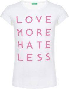 T-SHIRT BENETTON FOUZIONE GIRL ΛΕΥΚΟ (100 CM)-(3-4 ΕΤΩΝ) T-SHIRT BENETTON FOUZIONE GIRL ΛΕΥΚΟ (100 CM)-(3-4 ΕΤΩΝ)
