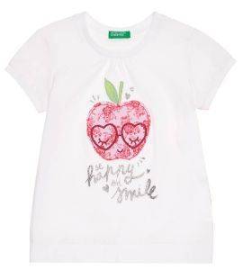 T-SHIRT BENETTON I COLORS GIRL  (100 CM)-(3-4 )