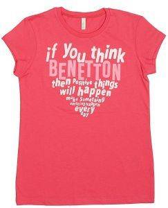 T-SHIRT BENETTON FOUNDATION TK ΦΟΥΞΙΑ/ΛΕΥΚΟ (100 CM)-(3-4 ΕΤΩΝ) T-SHIRT BENETTON FOUNDATION TK ΦΟΥΞΙΑ/ΛΕΥΚΟ (100 CM)-(3-4 ΕΤΩΝ)