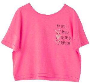 T-SHIRT BENETTON CA ΡΟΖ (110 CM )-(4-5 ΕΤΩΝ) T-SHIRT BENETTON CA ΡΟΖ (110 CM )-(4-5 ΕΤΩΝ)