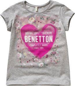 T-SHIRT BENETTON BASIC TK ΓΚΡΙ ΜΕΛΑΝΖΕ (130 CM)-(7-8 ΕΤΩΝ) T-SHIRT BENETTON BASIC TK ΓΚΡΙ ΜΕΛΑΝΖΕ (130 CM)-(7-8 ΕΤΩΝ)