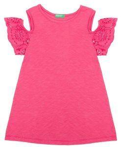 BENETTON TOP BENETTON CA ΔΑΝΤΕΛΑ ΦΟΥΞΙΑ ΜΕΛΑΝΖΕ (90 CM )-(2 ΕΤΩΝ )