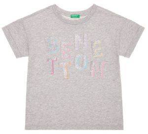 T-SHIRT BENETTON BASIC GIRL ΓΚΡΙ ΜΕΛΑΝΖΕ (110 CM )-(4-5 ΕΤΩΝ) T-SHIRT BENETTON BASIC GIRL ΓΚΡΙ ΜΕΛΑΝΖΕ (110 CM )-(4-5 ΕΤΩΝ)