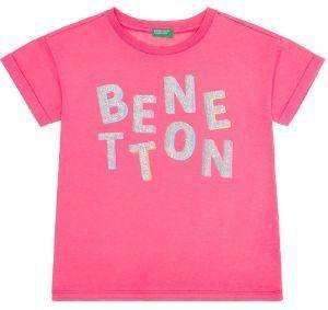 T-SHIRT BENETTON BASIC GIRL  (130 CM)-(7-8 )