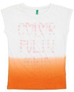 T-SHIRT BENETTON ART I GIRL ΛΕΥΚΟ/ΠΟΡΤΟΚΑΛΙ (130 CM)-(7-8 ΕΤΩΝ) T-SHIRT BENETTON ART I GIRL ΛΕΥΚΟ/ΠΟΡΤΟΚΑΛΙ (130 CM)-(7-8 ΕΤΩΝ)