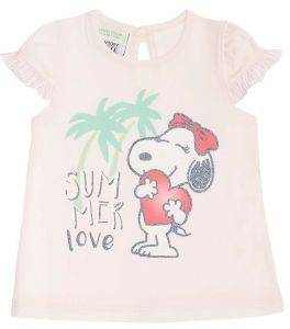 TOP BENETTON CA SNOOPY ΑΝΟΙΧΤΟ ΡΟΖ (62 CM)-(3-6 ΜΗΝΩΝ)