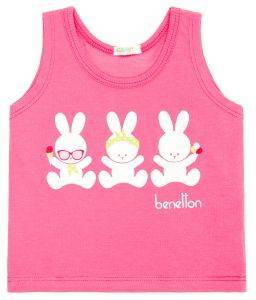 ΜΠΛΟΥΖΑ ΑΜΑΝΙΚΗ BENETTON BAS/FUNZ SUM BB ΦΟΥΞΙΑ (68 CM)-(6-9 ΜΗΝΩΝ)