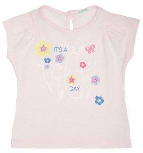 T-SHIRT BENETTON CA IT\'S A LIFE DAY ������� ��� (74 CM)-(9-12 �����)