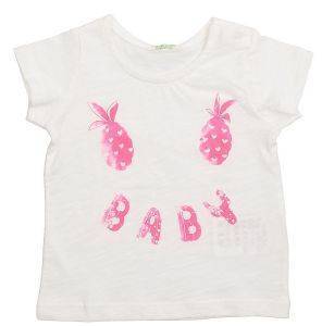 T-SHIRT BENETTON CA PINEAPPLES  (62 CM)-(3-6 )