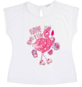 T-SHIRT BENETTON CA FLAMINGO HAVE FUN ����� (74 CM)-(9-12 �����)