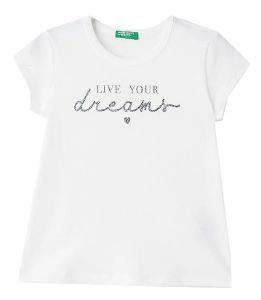 T-SHIRT BENETTON 3 INDIGO GIRLS ΛΕΥΚΟ (82 CM)-(1-2 ΕΤΩΝ) T-SHIRT BENETTON 3 INDIGO GIRLS ΛΕΥΚΟ (82 CM)-(1-2 ΕΤΩΝ)