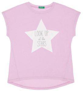 ΜΠΛΟΥΖΑ ΜΕ ΚΟΝΤΟ ΜΑΝΙΚΙ BENETTON I COLORS ΛΙΛΑ (82 CM)-(1-2 ΕΤΩΝ)