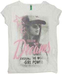 T-SHIRT BENETTON CHEERLEADERS ����� ������� (82 CM)-(1-2 ����)