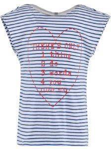 T-SHIRT BENETTON SEASIDE CITY ΡΙΓΕ ΛΕΥΚΟ/ΣΚΟΥΡΟ ΜΠΛΕ (110 CM)-(4-5 ΕΤΩΝ) T-SHIRT BENETTON SEASIDE CITY ΡΙΓΕ ΛΕΥΚΟ/ΣΚΟΥΡΟ ΜΠΛΕ (110 CM)-(4-5 ΕΤΩΝ)