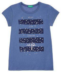 T-SHIRT BENETTON 3 INDIGO GIRL ΣΚΟΥΡΟ ΜΠΛΕ (90 CM)-(2 ΕΤΩΝ)