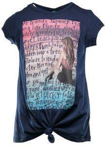 T-SHIRT BENETTON CHEERLEADERS ΣΚΟΥΡΟ ΜΠΛΕ (120 CM)-(6-7 ΕΤΩΝ) T-SHIRT BENETTON CHEERLEADERS ΣΚΟΥΡΟ ΜΠΛΕ (120 CM)-(6-7 ΕΤΩΝ)