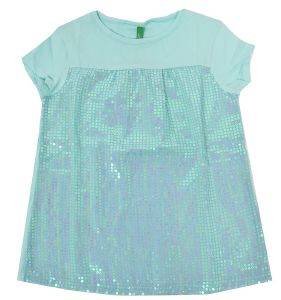 T-SHIRT BENETTON URBAN MERMAID ΓΑΛΑΖΙΟ (130 CM)-(7-8 ΕΤΩΝ) T-SHIRT BENETTON URBAN MERMAID ΓΑΛΑΖΙΟ (130 CM)-(7-8 ΕΤΩΝ)