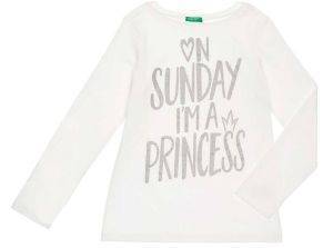 ΜΠΛΟΥΖΑ ΜΑΚΡΥΜΑΝΙΚΗ BENETTON CA ON MONDAY I\'M A PRINCESS ΛΕΥΚΟ (110 CM)-(4-5 ΕΤΩΝ) ΜΠΛΟΥΖΑ ΜΑΚΡΥΜΑΝΙΚΗ BENETTON CA ON MONDAY I\'M A PRINCESS ΛΕΥΚΟ (110 CM)-(4-5 ΕΤΩΝ)