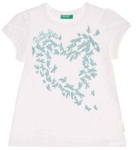 T-SHIRT BENETTON CA BUTTERFLIES  (82 CM)-(1-2 )