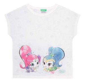 T-SHIRT BENETTON CA NICKELODEON SHIMMER & SHINE  (82 CM)-(1-2 )