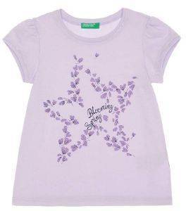 T-SHIRT BENETTON CA BUTTERFLIES  (82 CM)-(1-2 )