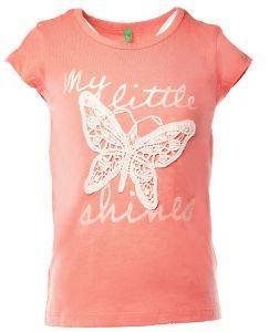 T-SHIRT BENETTON BEE FREE BUTTERFLY ΚΟΡΑΛΙ (90 CM )-(2 ΕΤΩΝ ) T-SHIRT BENETTON BEE FREE BUTTERFLY ΚΟΡΑΛΙ (90 CM )-(2 ΕΤΩΝ )