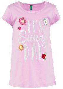 T-SHIRT BENETTON BEE FREE IT\'S A SUNDAY DAY  (82 CM)-(1-2 )