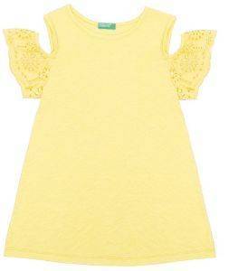 TOP BENETTON CA ΔΑΝΤΕΛΑ ΛΕΥΚΟ ΚΙΤΡΙΝΟ ΜΕΛΑΝΖΕ (82 CM)-(1-2 ΕΤΩΝ) TOP BENETTON CA ΔΑΝΤΕΛΑ ΛΕΥΚΟ ΚΙΤΡΙΝΟ ΜΕΛΑΝΖΕ (82 CM)-(1-2 ΕΤΩΝ)