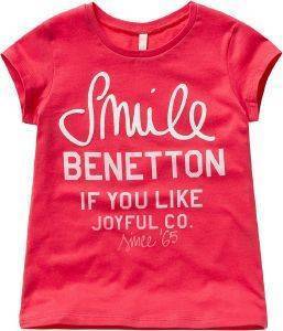 T-SHIRT BENETTON BASIC TK SMILE ΚΟΡΑΛΙ (90 CM)-(2 ΕΤΩΝ) T-SHIRT BENETTON BASIC TK SMILE ΚΟΡΑΛΙ (90 CM)-(2 ΕΤΩΝ)