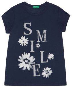 T-SHIRT BENETTON CA SMILE ΣΚΟΥΡΟ ΜΠΛΕ (82 CM)-(1-2 ΕΤΩΝ) T-SHIRT BENETTON CA SMILE ΣΚΟΥΡΟ ΜΠΛΕ (82 CM)-(1-2 ΕΤΩΝ)