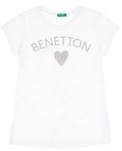 T-SHIRT BENETTON BASIC GIRL  (82 CM)-(1-2 )