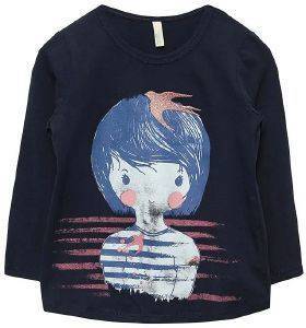 ΜΠΛΟΥΖΑ ΜΑΚΡΥΜΑΝΙΚΗ BENETTON ART 1 GIRL ΣΚΟΥΡΟ ΜΠΛΕ (90 CM )-(2 ΕΤΩΝ ) ΜΠΛΟΥΖΑ ΜΑΚΡΥΜΑΝΙΚΗ BENETTON ART 1 GIRL ΣΚΟΥΡΟ ΜΠΛΕ (90 CM )-(2 ΕΤΩΝ )