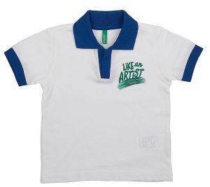 POLO T-SHIRT BENETTON ART 2 BOY ΛΕΥΚΟ (100 CM)-(3-4 ΕΤΩΝ) POLO T-SHIRT BENETTON ART 2 BOY ΛΕΥΚΟ (100 CM)-(3-4 ΕΤΩΝ)